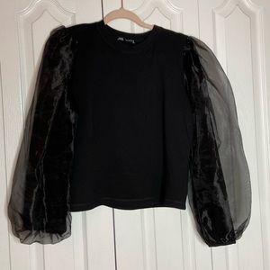 Zara Puff Sleeve Sweater